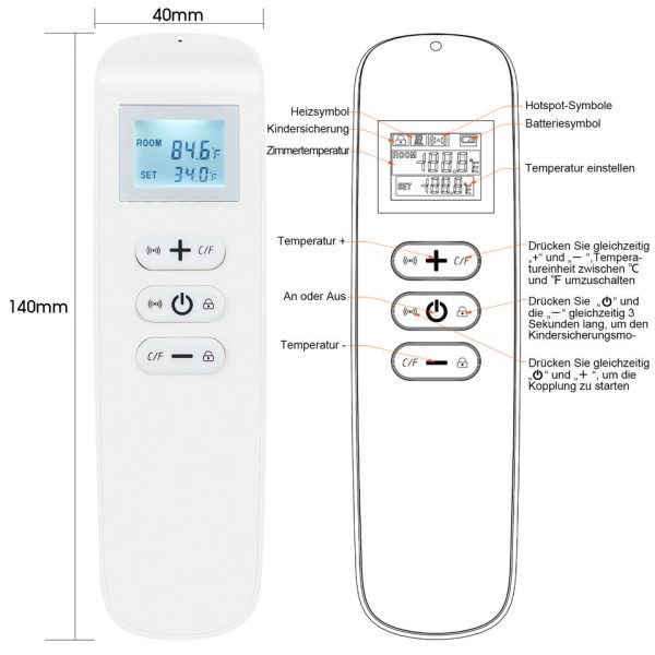 Smart Eco Heater Remote
